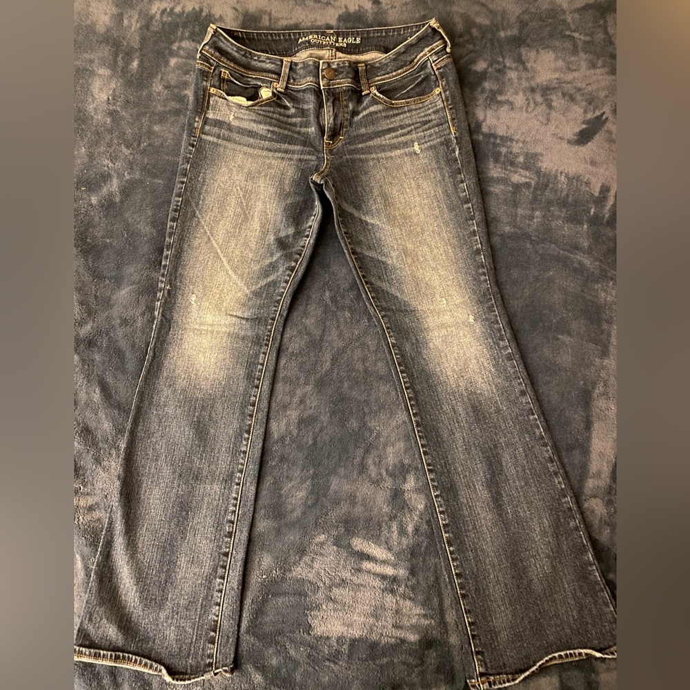 American Eagle Distressed Kick Boot Stretch Size 14